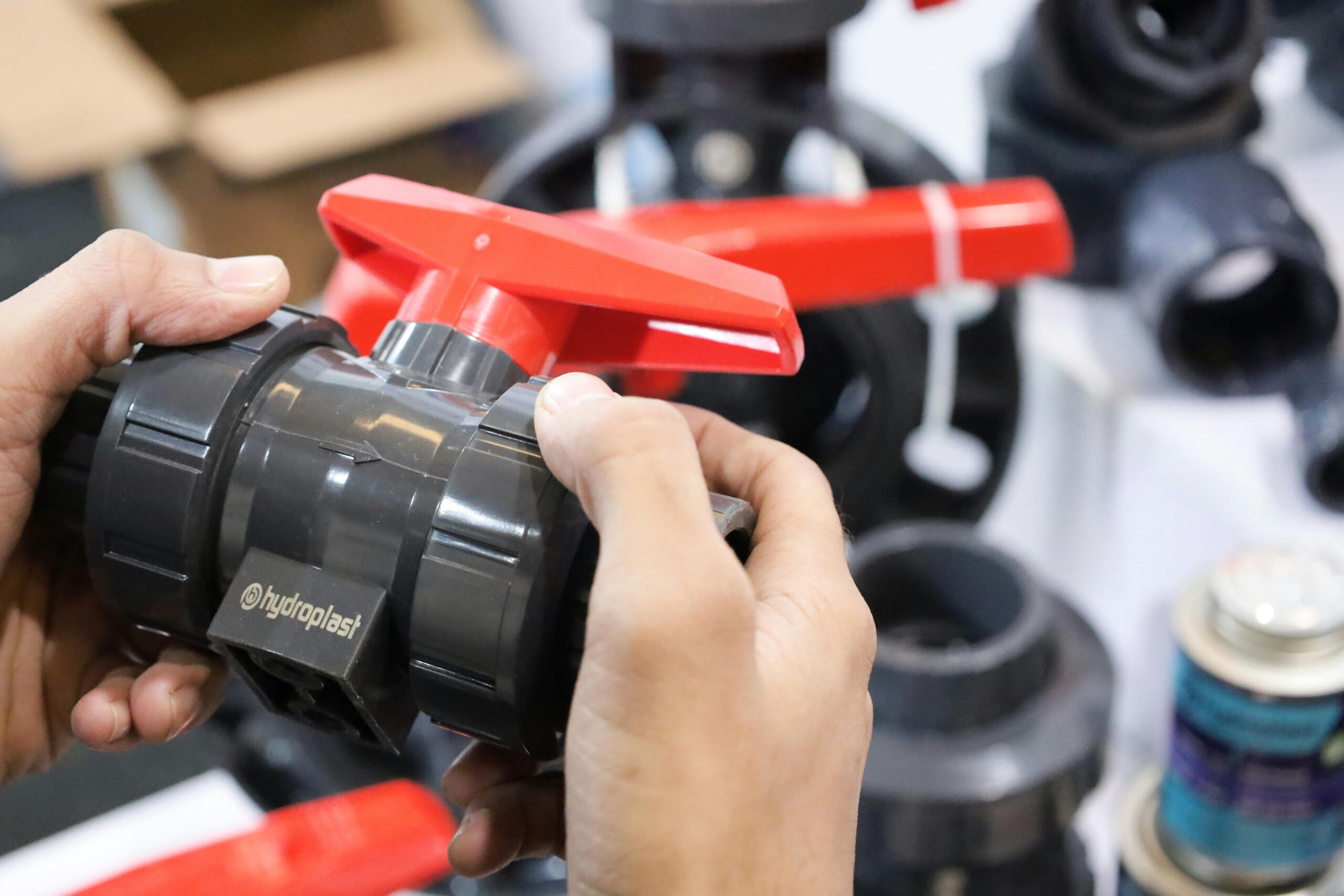 Hydroplast Dual Union Ball Valve